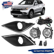 Halogen Fog Lights Lamp W Cover Wire Kit For 2016-2017-2018 Mitsubishi Outlander Halogen Fog Lights Lamp W Cover Wire Kit For 2016-2017-2018 Mitsubishi Outlander