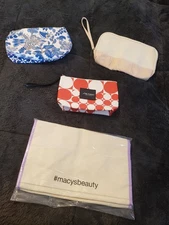 *NEW* MAKE UP/CARRY BAGS SHISEIDO,ESTEEE LAUDER,CALVIN KLEIN, MACY'S*EXCELLENT*