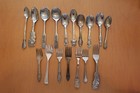Lot 11 baby spoons & youth sets - stainless steel & silverplate — photo 4