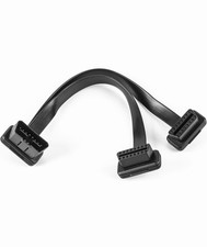 Low Profile OBD 2 Connector 26AWG Thick and Safe Male to Dual Female 1