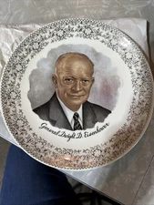 Dwight D. Eisenhower Collector’s Edition Plate, 8.2 In Diameter, By EBRINK.