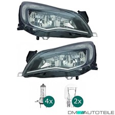 Scheinwerfer H7 + TGFL Depo Set passt für Opel Astra J Stufenheck ab 12-15