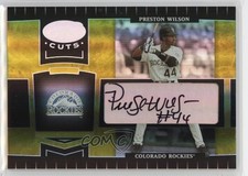 2004 Leaf Certified Cuts Marble Gold Signatures 9/25 Preston Wilson Auto 0j4n