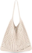 EIMMBD Crochet Bags for Women Beach Totes Aesthetic Summer Tote Beige-b