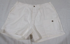 Stubbies Denim Shorts Men 38 White Made in USA