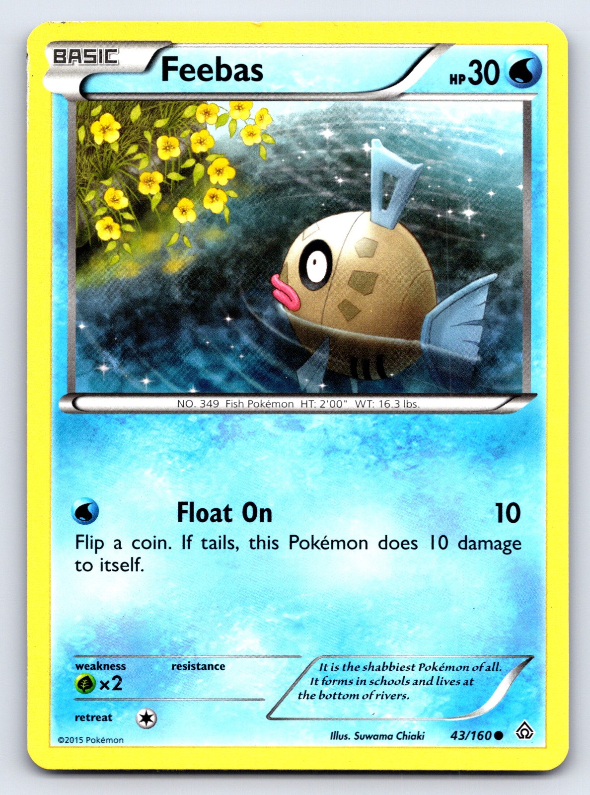 Feebas Common XY - Primal Clash 43/160 NM