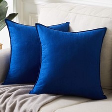 2 Packs Premium Faux Suede Decorative Throw Pillow Covers, Super Soft Square Pil