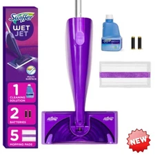   Swiffer WetJet Floor Mop Starter Kit with 5 Pads & Cleaner