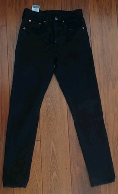 Schwarze Damenjeans Levi's 501 Regular Fit Premium W24 L30 - Top Zustand