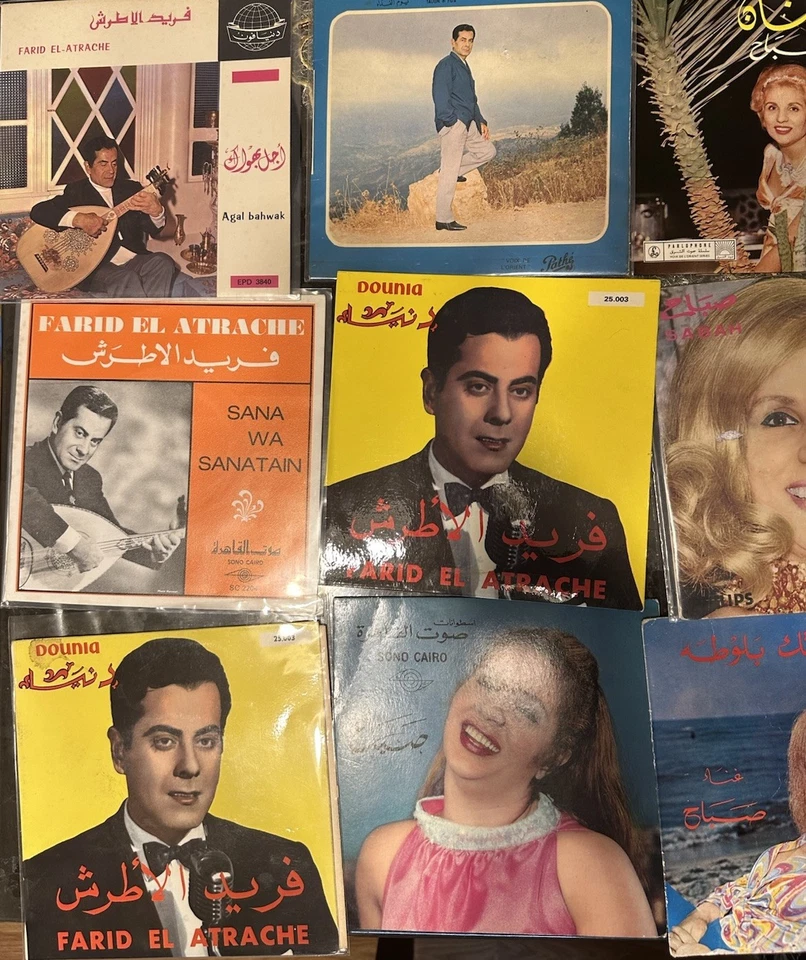 Arabic Records Lot Of 61 Arabic Mix Records 7” ( Read Description) Abdel Halim Foto 2 de 4