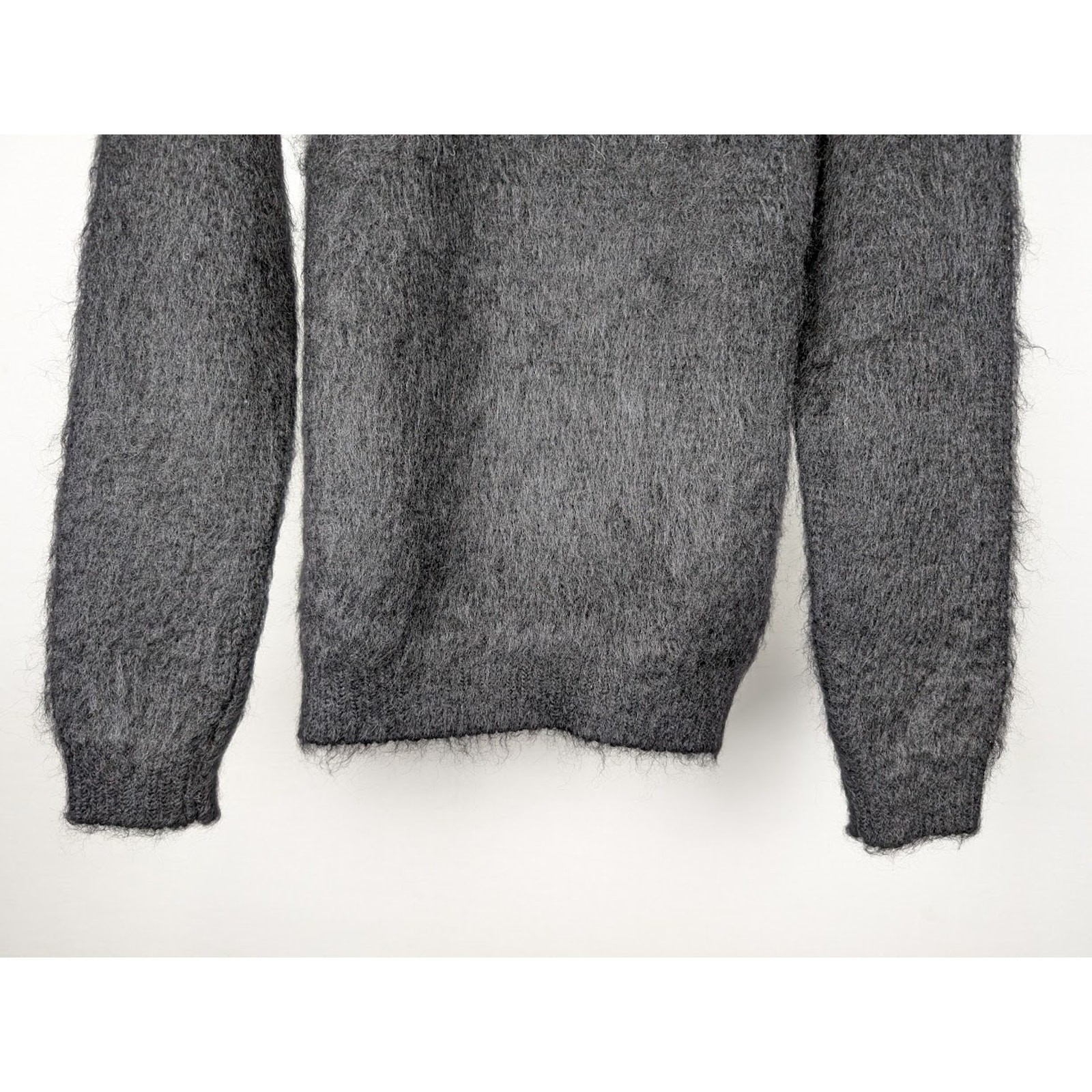 Saint Laurent Paris Q:2 Maglione jacquard nero naturale nuovo con etichette XL