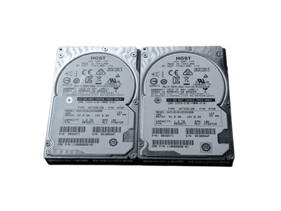 LOT OF 2 HGST 1.2TB 0B32671 2.5'' SAS Server Hard Drive HUC101812CSS200