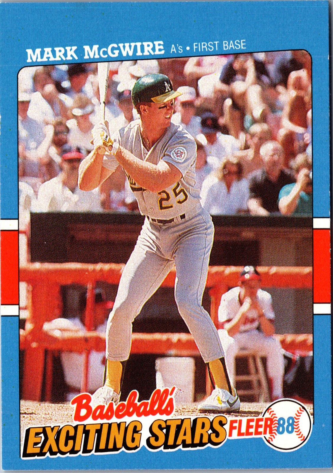 1988 Fleer Baseball's Exciting Stars - Mark McGwire #26 Oakland Athletics