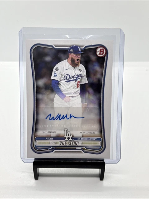 Will Klein 2026 Bowman Autograph Auto PRV-WK Los Angeles Dodgers