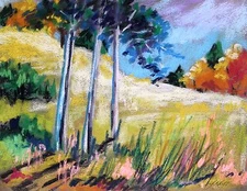 ORIGINAL landscape  Pastel Painting JMW art John Williams Expressionism