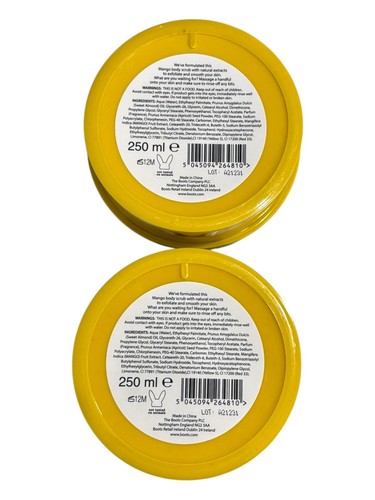 2 X Boots Extracts MANGO BODY Scrub With Natural Oil 250 Ml Each - Picture 2 of 6