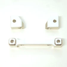 ST Racing Concepts ST8334FSilver CNC Machined Aluminum Front Hinge-Pin Mounts