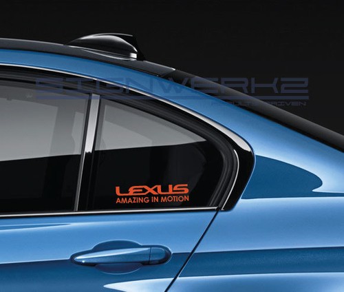Lexus Amazing In Motion Decal Sticker logo F Sport IS RX RC IS-F RC-F NX Pair - Bild 5 von 11