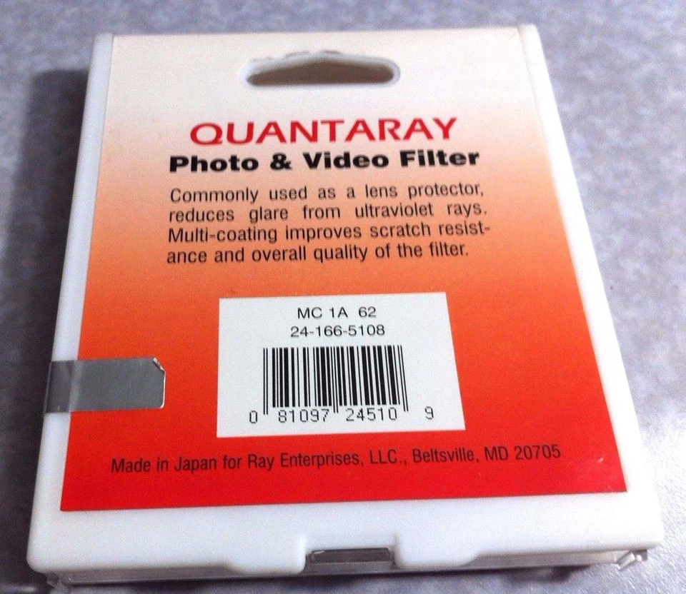 MC 62mm Skyligth 1A Glass Lens Filter 62 mm Japan Quantaray SL-1A Sky 1A MC - Image 3 of 3