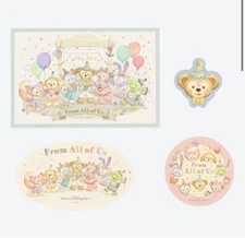 Tokyo Disney Resort TDR 40th Duffy From All Of Us Postcard Sticker set