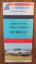 1976 CHEVROLET CAR DEALER: J.M. SIMARD (RIVIERE BLEUE & CABANO, QUEBEC) -H5