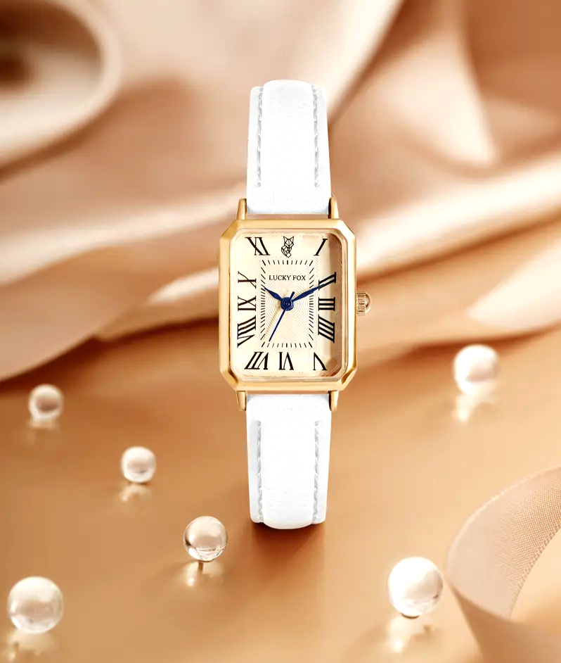 Square Roman Numeral Luxury Stylish Fashion Quartz Watch  display picture 2