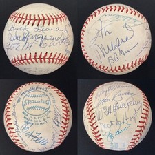Hall of Famers Signed Baseball LMP Joe McCarthy Chas Gehringer +20 Autos HOF JSA
