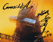 TSUTOMU KITAGAWA signed Autogramm 20x25cm GODZILLA in Person autograph COA