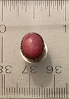 RHODONITE TIE TACK OR PIN  - Silver Plated Setting — photo 3