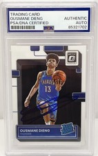 Ousmane Dieng Signed Auto 2022-23 Donruss Optic Rookie Card PSA/DNA Slabbed