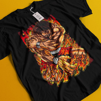 Baki The Grappler T-Shirt Baki Hanma Tshirt Yujiro Shirt Fighting Jack Biscuit