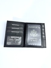 SEDONA  RFID PASSPORT HOLDER WALLET, 23 CARD SLOTS, LICENSE WINDOW, ZIPPER