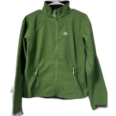 Nike ACG  soft shell full zip green jacket size small