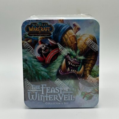 WOW TCG The Feast of Winter Veil Collector's Set Tin Sealed Deck Booster 2012
