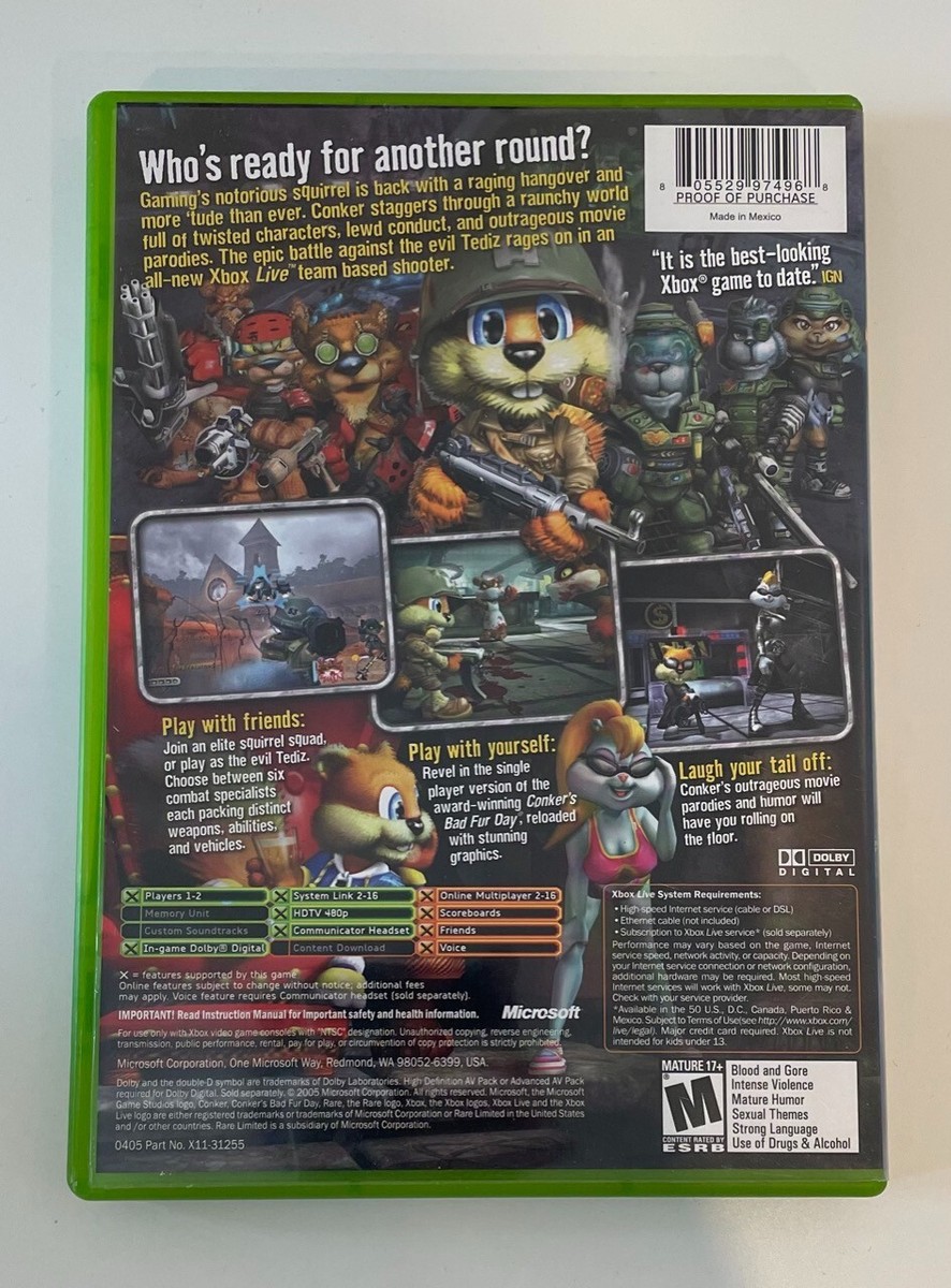 Microsoft - コンカー : Live and Reloaded Conker: Live and Reloaded - Xbox | Microsoft | GameStop