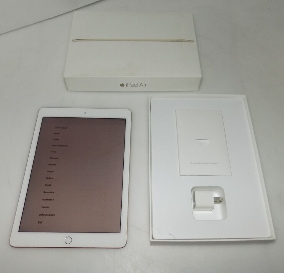 Apple Ipad Air 2 A1566 16gb TABLET 9.7" RETINA Rose Gold CLEARED