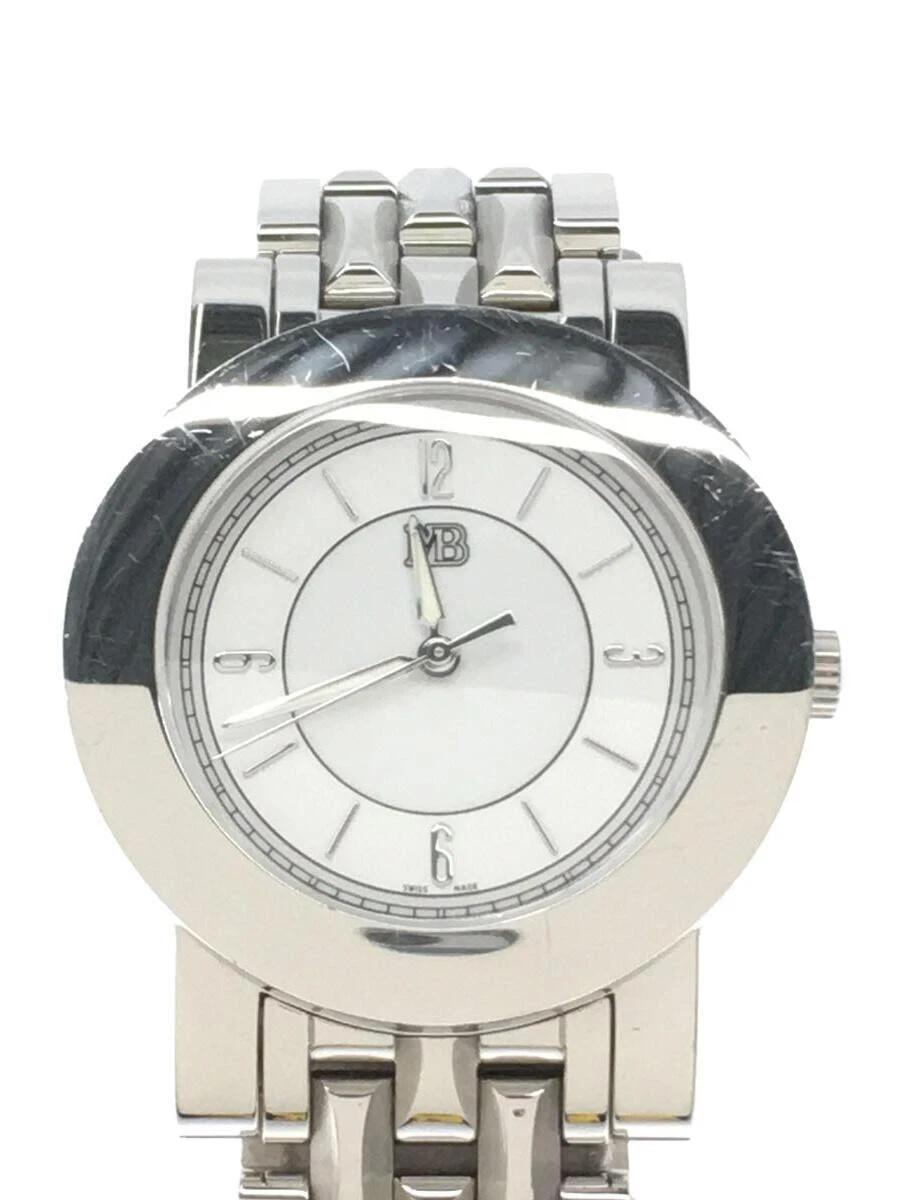 MARINA BVLGARI 0203 Swiss Made Stainless Analog Men s Watch Used Good Condition