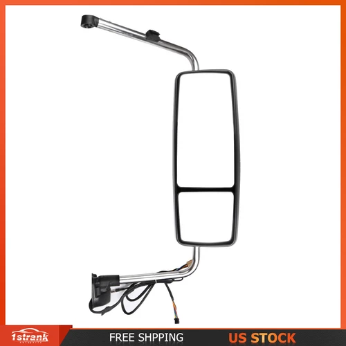 Chrome Door Mirror Complete For 02-18 International Prostar Passenger Side