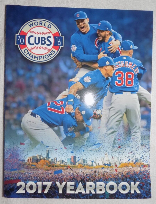 XTRA RARE CHICAGO CUBS 2016 WORLD CHAMPIONS 2017 YEARBOOK (THICK) PAPERBACK BOOK