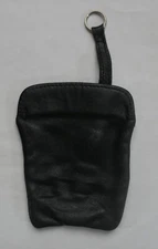 1960-1970's Porsche Factory / Dealer Leather Keychain Pouch - Black