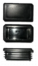 (10 Pack) 1.5"x2.5" Rect Tube Inserts 14-20 Ga Cap Plugs for Fence & Fitness