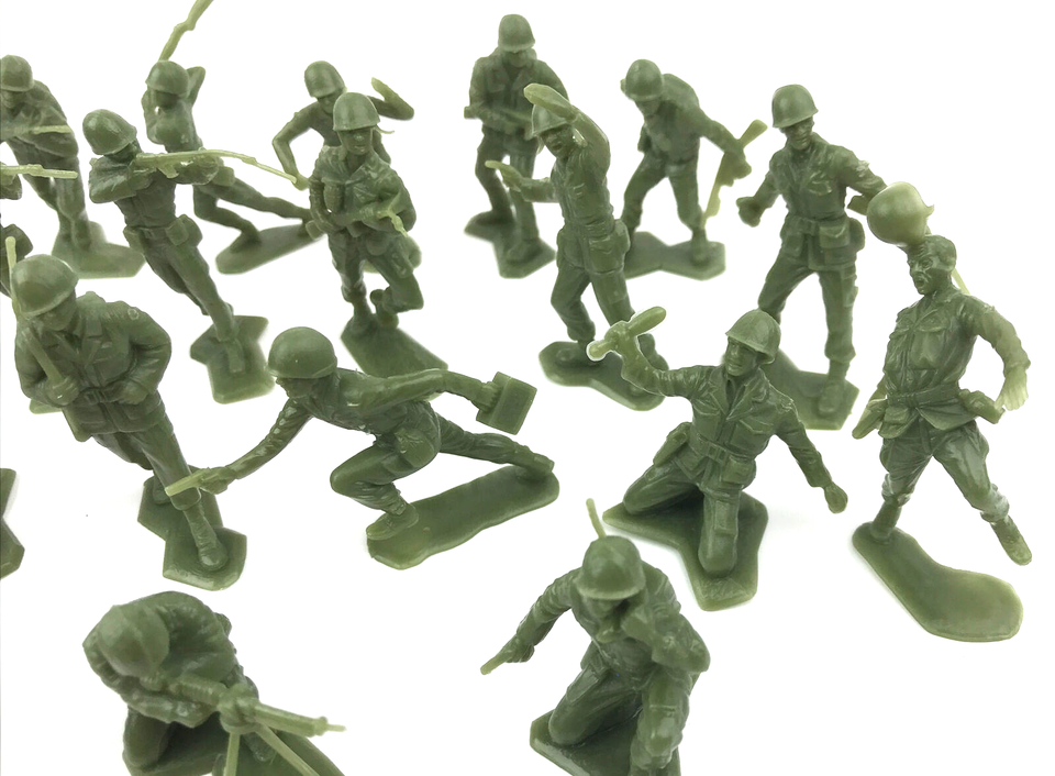 Vintage Marx Desert Fox Play Set Toy Replacement Parts Army Green