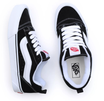 Vans Knu Skool Low Top Sued Black White Shoes Skater Trainers