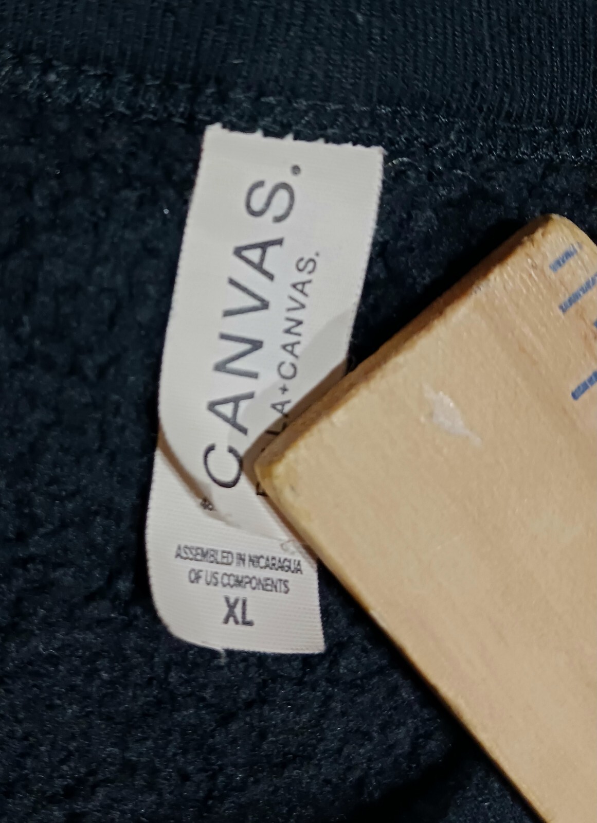 FILA Felpa nera Furniture Row Racing XL Team Issued NASCAR Truex Jones