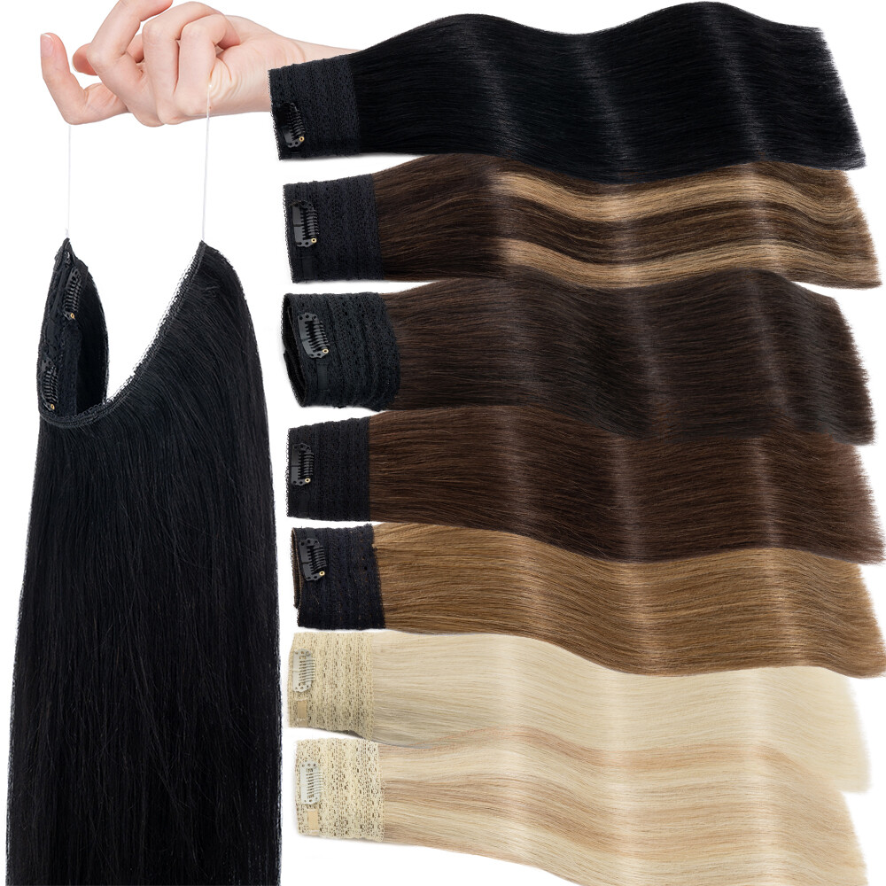 DOORES Sew In Hair Extensions, Balayage Natural Black To - Foto 7