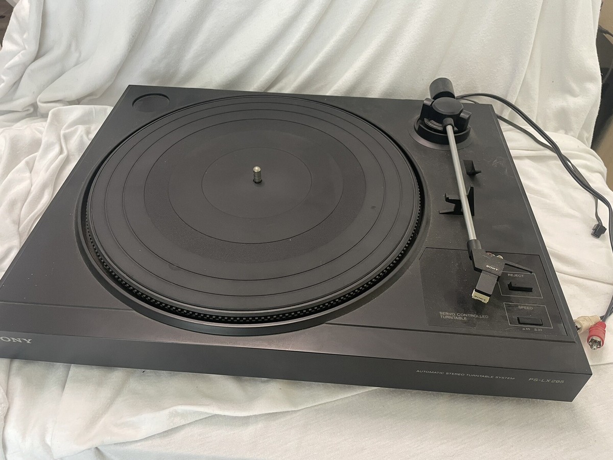 RECORD（レコード）ステレオキャスター SonyTurntable record player vinyl black vintage ps-lx295 | eBay