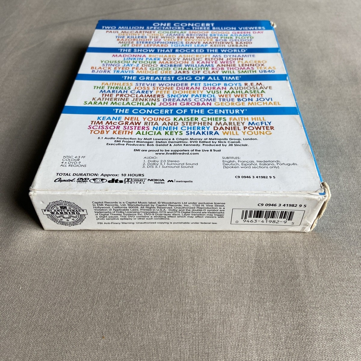 ウォーB組　アイドルDVD14枚セット Live 8 (July 2nd 2005) (DVD 4-Disc Box Set w/ Guide