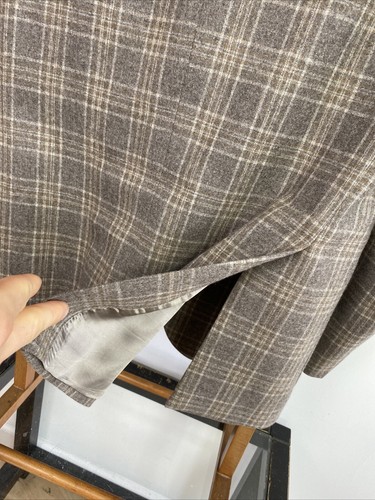 Hawes & Curtis 1913 (42R) Wool Check Tweed Sport Coat Summer Jacket Italian - Picture 9 of 18