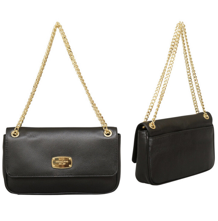 leather gold bag
