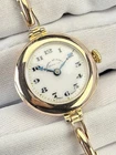 Rolex Lady Vintage Cocktail Watch 9ct Gold Art Deco Antique Bracelet 26mm